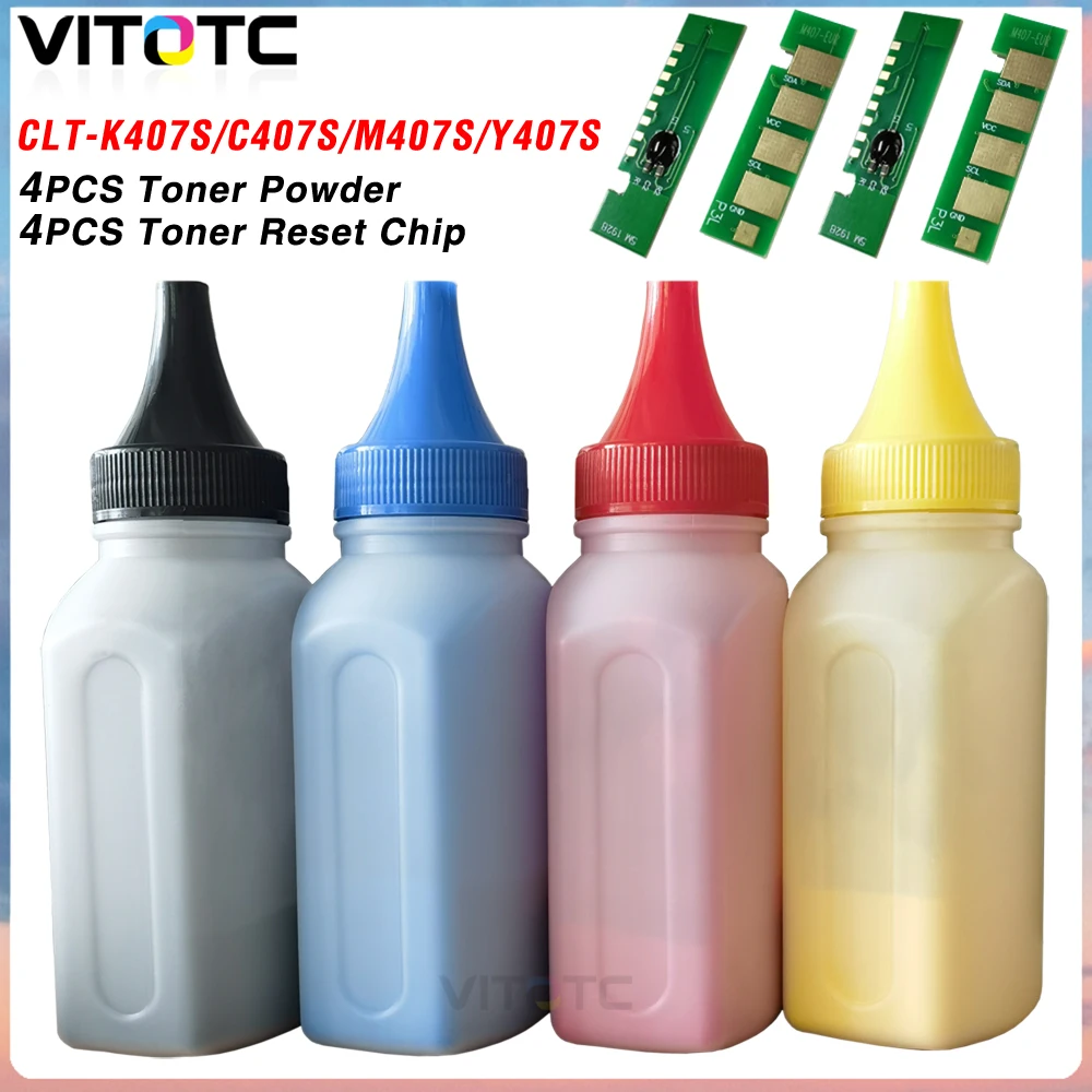 

CLT-K407S Toner Powder Chip Kit For Samsung CLP-320 325 325w 326 CLX-3185 3285 3185fn 3185fw 3186 3186fn 3186w 3186fw Printer
