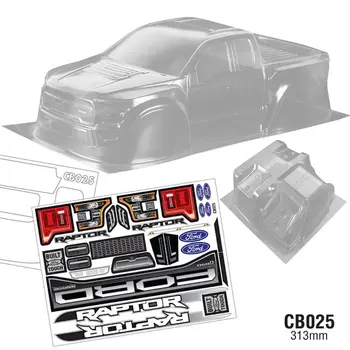 CB025 1/10 爬坡車殼 福特猛禽 F-150,適用於 313mm 軸距遙控車底盤 Traxxas trx4 SCX10 ii 90046 BRX01 MST RC4WD TF2 10 最佳銷售 履帶本體 313mm - №8