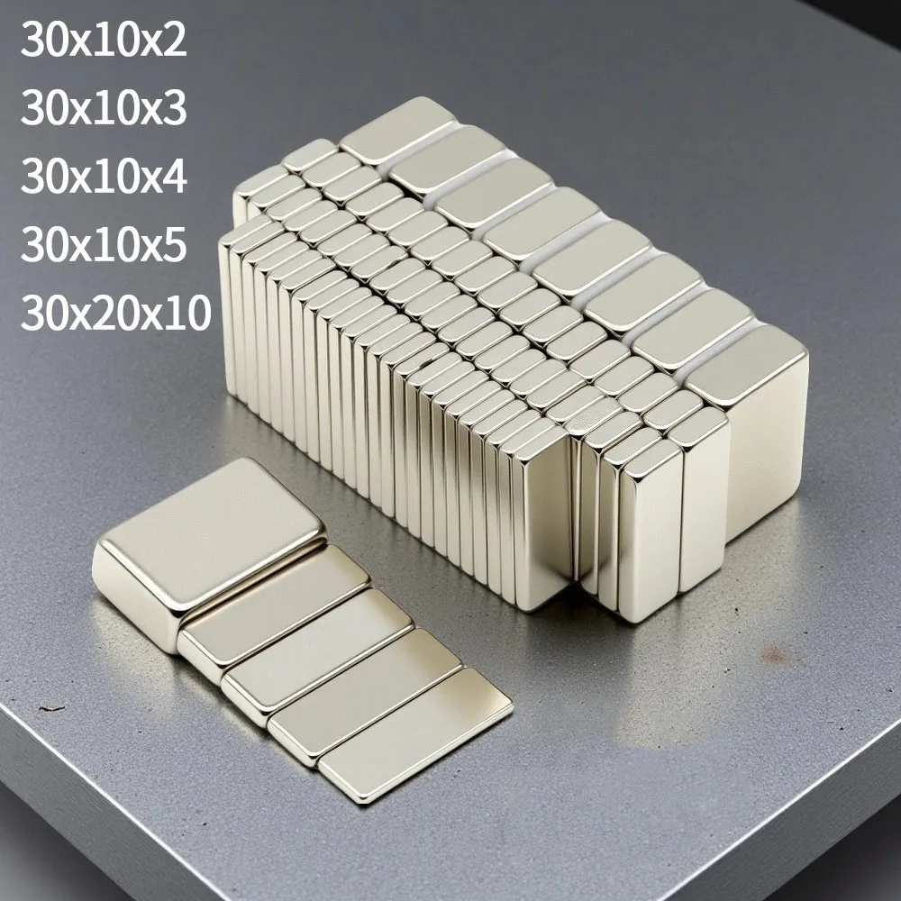 كتلة مغناطيس الثلاجة من imans لأدوات مناسبة للسبورة البيضاء للمكتب في مكان العمل المنزلي، إلخ 30X10X3 30X10X4 30X10X5 30X20X10MM