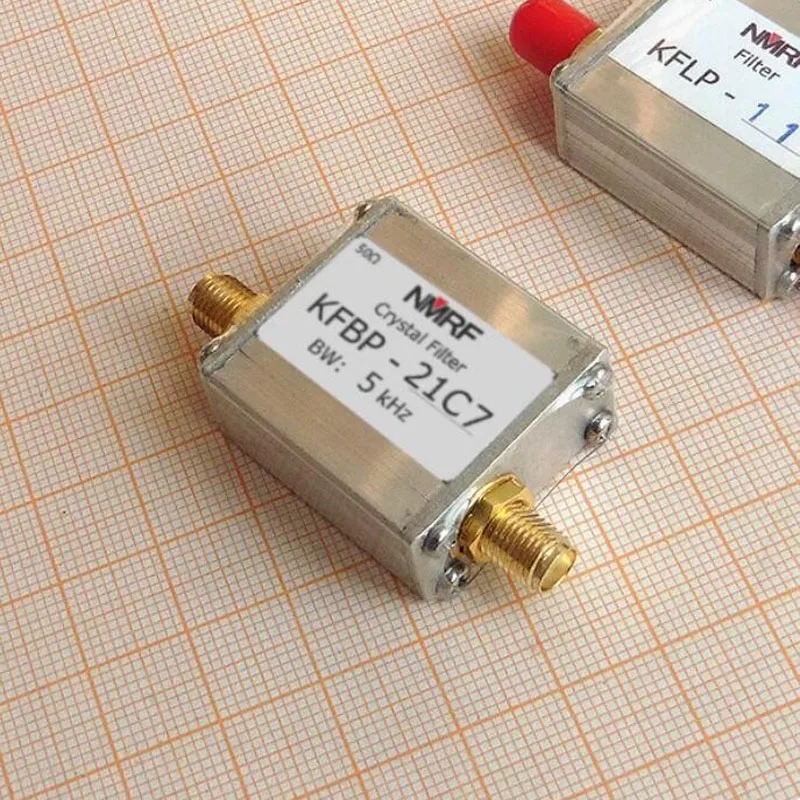 kfbp-21c7-217mhz-coaxial-bandpass-crystal-filter-sma-interface-intermediate-frequency-if-filter-module