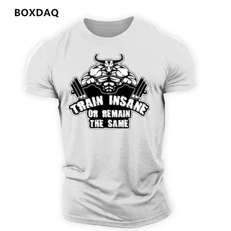 Beast Style Workout Weightlifting Pattern Men\'s Sporty T-Shirts Summer Short Sleeve 3d Print Gym Fitness Sports Muscle Male Tops