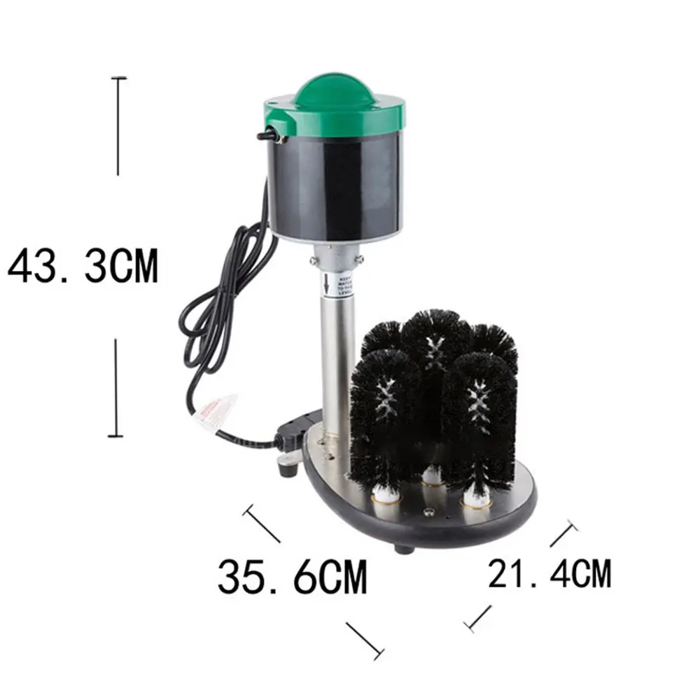 Lavatrice per vetro commerciale spazzola morbida elettrica rondella per tazza Bar ristorante cucina macchina per la pulizia del bicchiere da vino vajilla