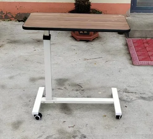 ارتفاع قابل للتعديل طاولة السرير فوق السرير مكتب المتداول للعناية بالمريض #5