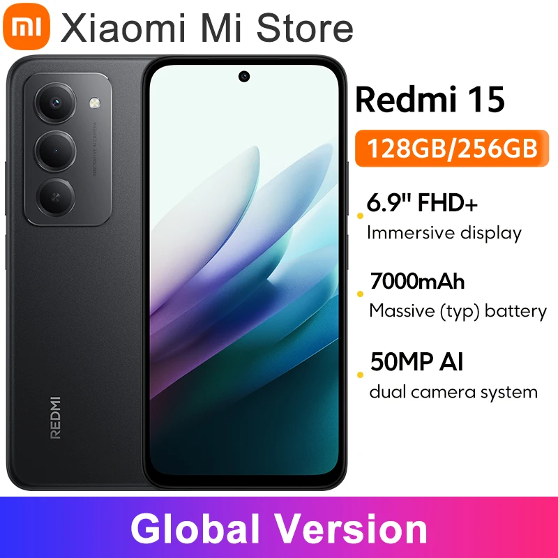 Global Version Redmi 15 Smartphone 6.9