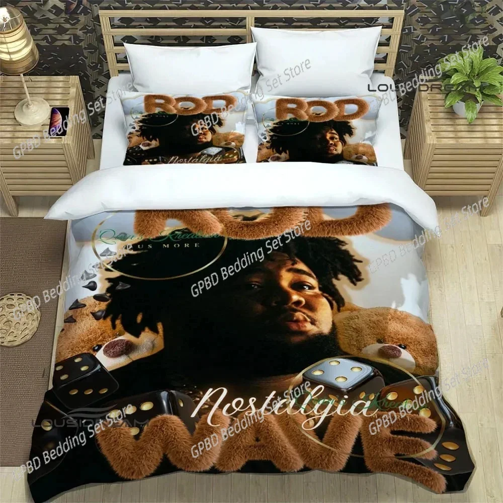 

Rapper Rod Wave 3D NEW Duvet Cover Pillowcase Bedding Set Adult Boy Girl Bedroom Decoration Children Single Double Large