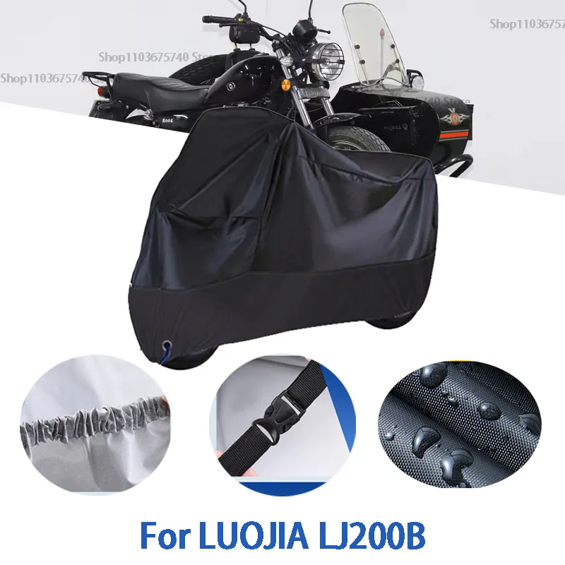 

Motorcycle Full Covers For LUOJIA LJ200B Car Outdoors Sun Protection Dust No Ear Thickened Oxford Clothcover Accessories