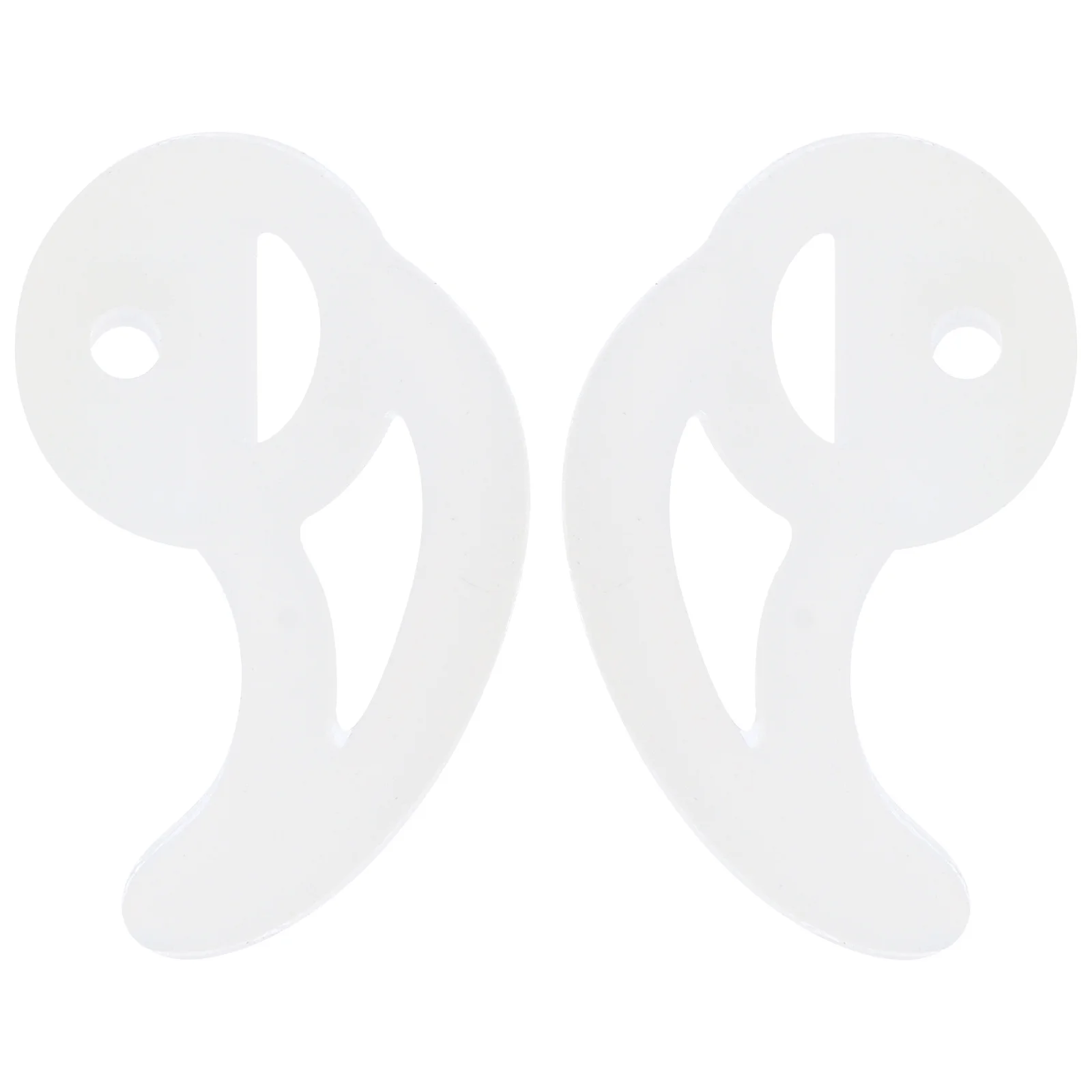 1ペアの伸縮性のあるシリコン製イヤホンチップ、クリアな伝送と認識を実現、両耳型音響管イヤホン