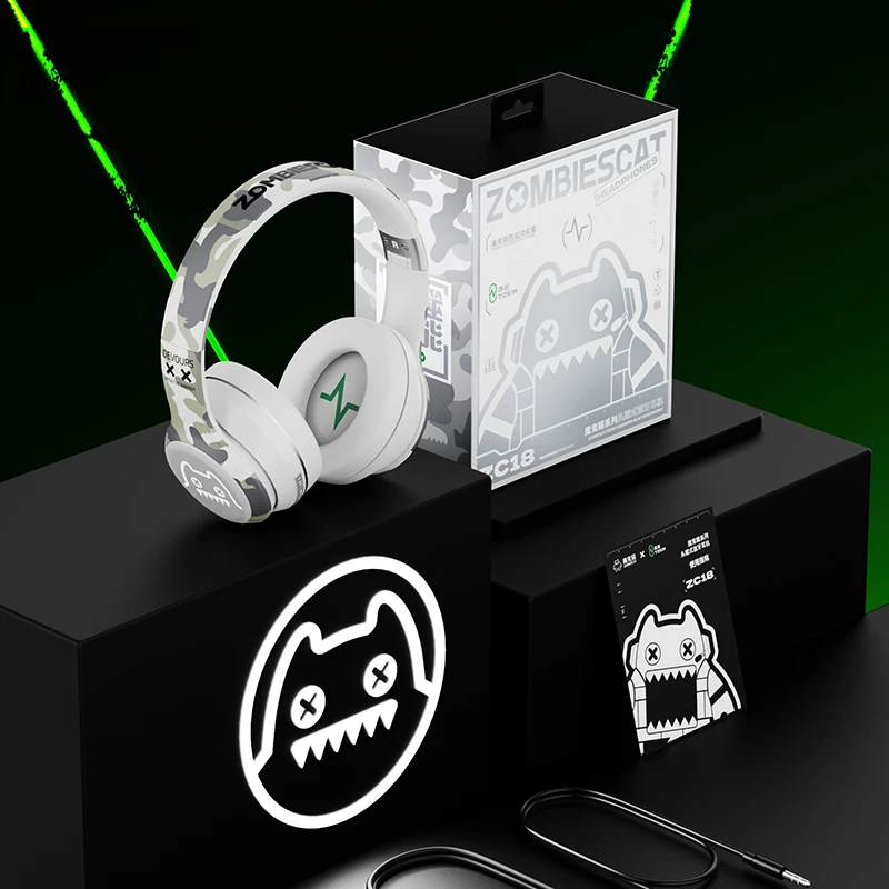 سماعات رأس TOXIN Choice ANC اللاسلكية المانعة للضوضاء HIFI ستيريو رائع باس بلوتوث فوق الأذن سماعة ألعاب رياضية