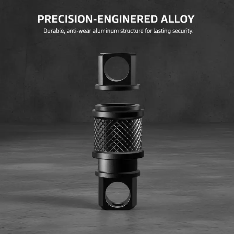 Portable Quick-Release Keychain Aluminum Alloy 360° Rotating Swivel Buckle Multi-Use Detachable Pendant Clip