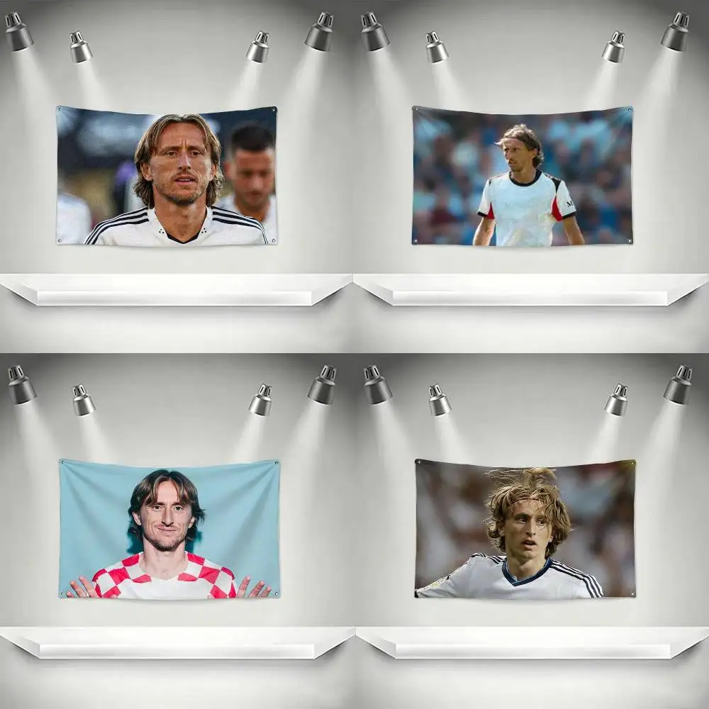 Football Star Luka Modric Flags Wall Hanging Tapestry Outdoor Garage Room Decorative flag Background Blanket