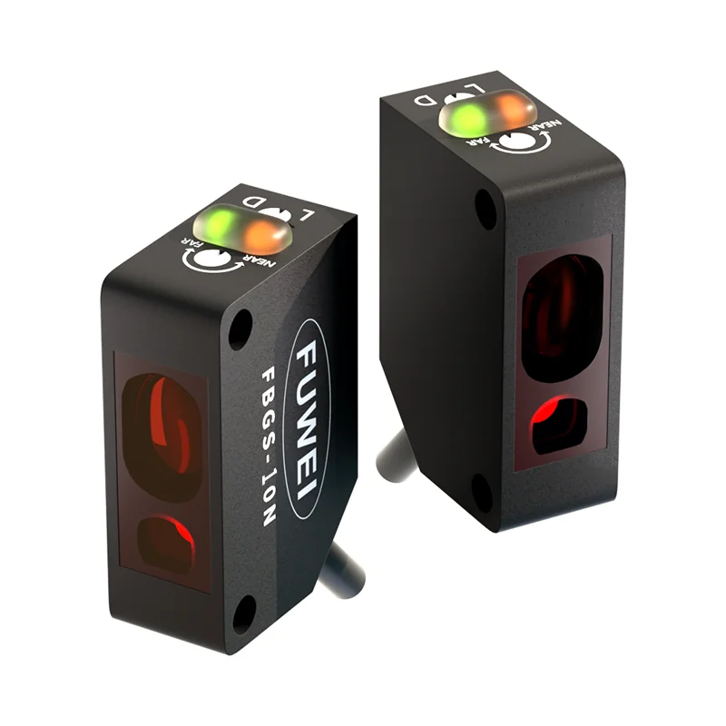 FBGS-10N 24V Detect Different Shapes and Uneven Surfaces Background Suppression Type Photoelectric Sensor