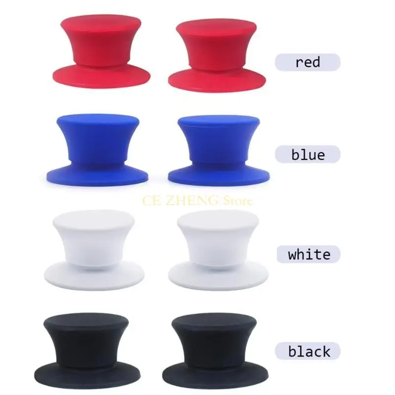 2Pcs Rubber Circlet 1/4inch Nab Hub Optical Shaft Adapters Solid Color Universal