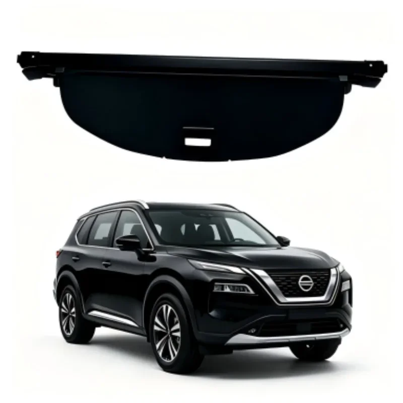 Cargo Cover Trunk Privacy Shade Rear Security Partition Anti-Theft Shield Organizer for Nissan Rogue/X-Trail 2021-2026