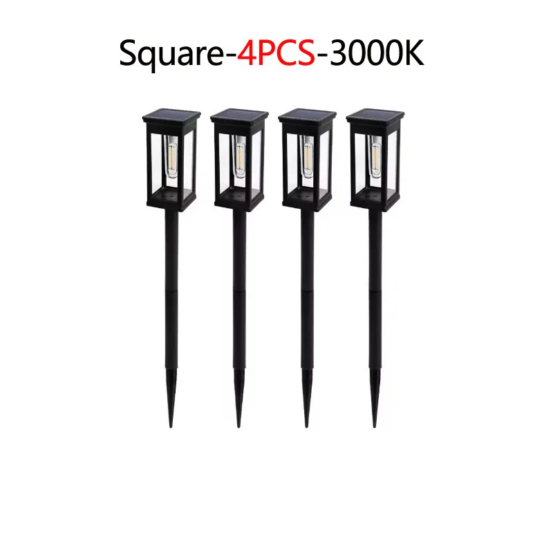 2/4/6 Stuks Retro Solar Pathway Warme Lichten Outdoor Waterdichte Tuin Gloeilamp voor Loopbrug Yard achtertuin Landschap Decor