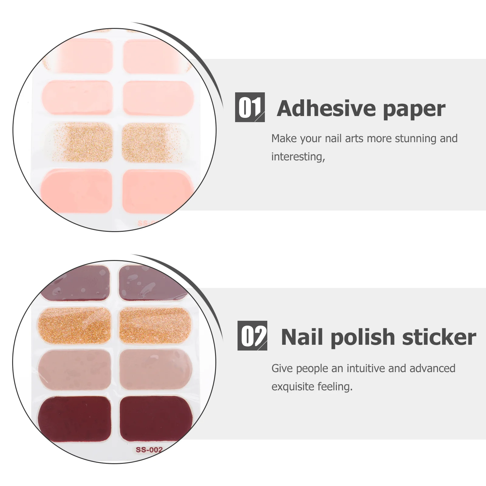 شرائط طلاء الجل يلتف ملصق الأظافر الشارات اكسسوارات مانيكير ملصقات الزخرفية للأظافر الاكريليك نصائح النساء