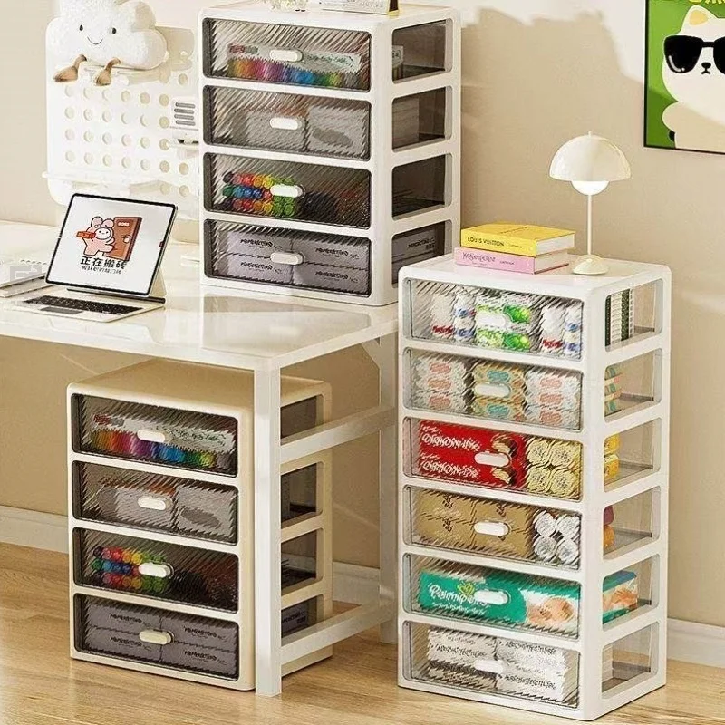 Desktop Organizer Box Drawer Style Office Supply Storage Box Cosmetic Storage Multi Layer Arrangement Shelf Cabinet