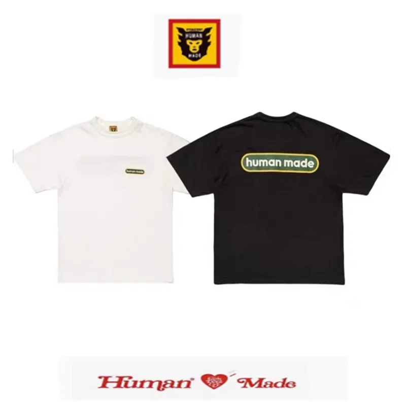 Human Made Limited Edition Letter Graphic Oversize Tee for Couples Unisex Top