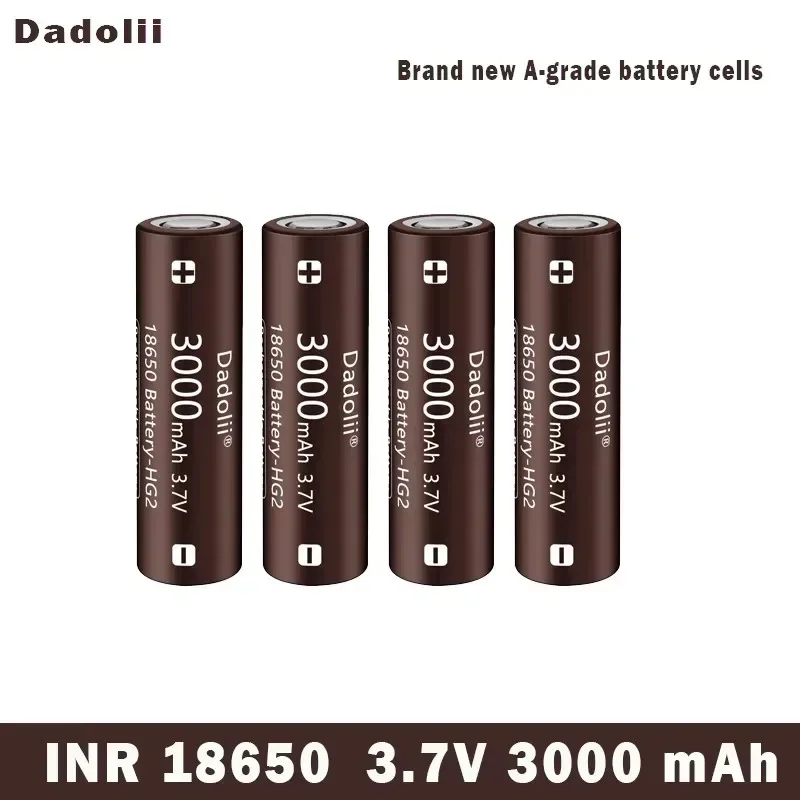

Latest 1-40pcs high-quality 3.7 v 3000mAh 18650 lithium rechargeable batteries, suitable for flashlight batteries with