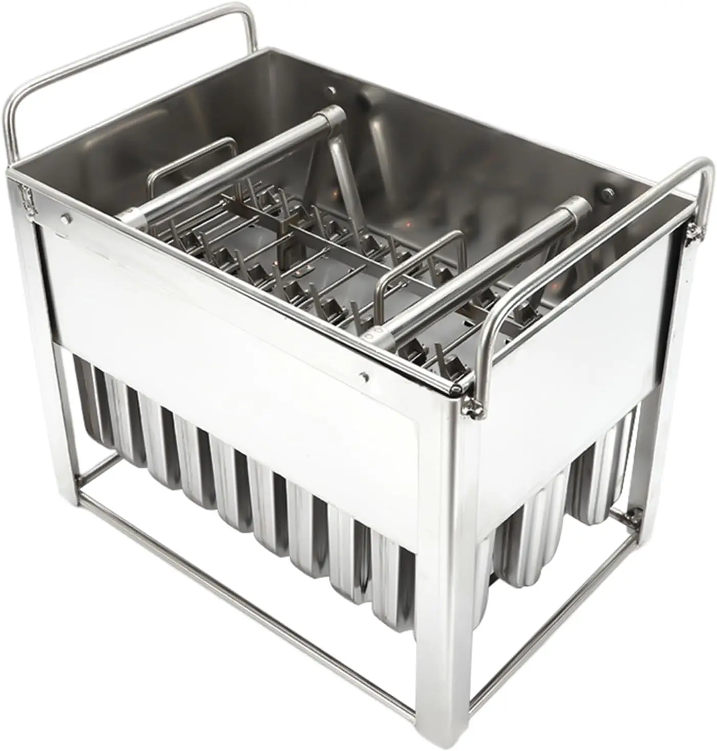 Stainless Steel Commercial Ice Lolly Molds Ice Cream Mold, 30pcs Flat Heads