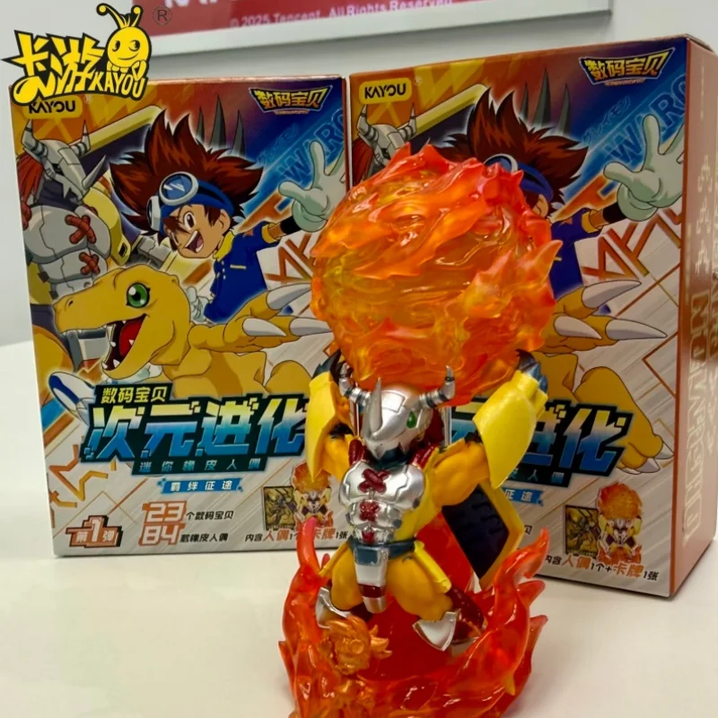 Nouvelles figurines miniatures en caoutchouc Kayou Digimon Adventure Blind Box Evolution Vol.1 Mega Secret Rare War Greymon, jouet de collection anime.