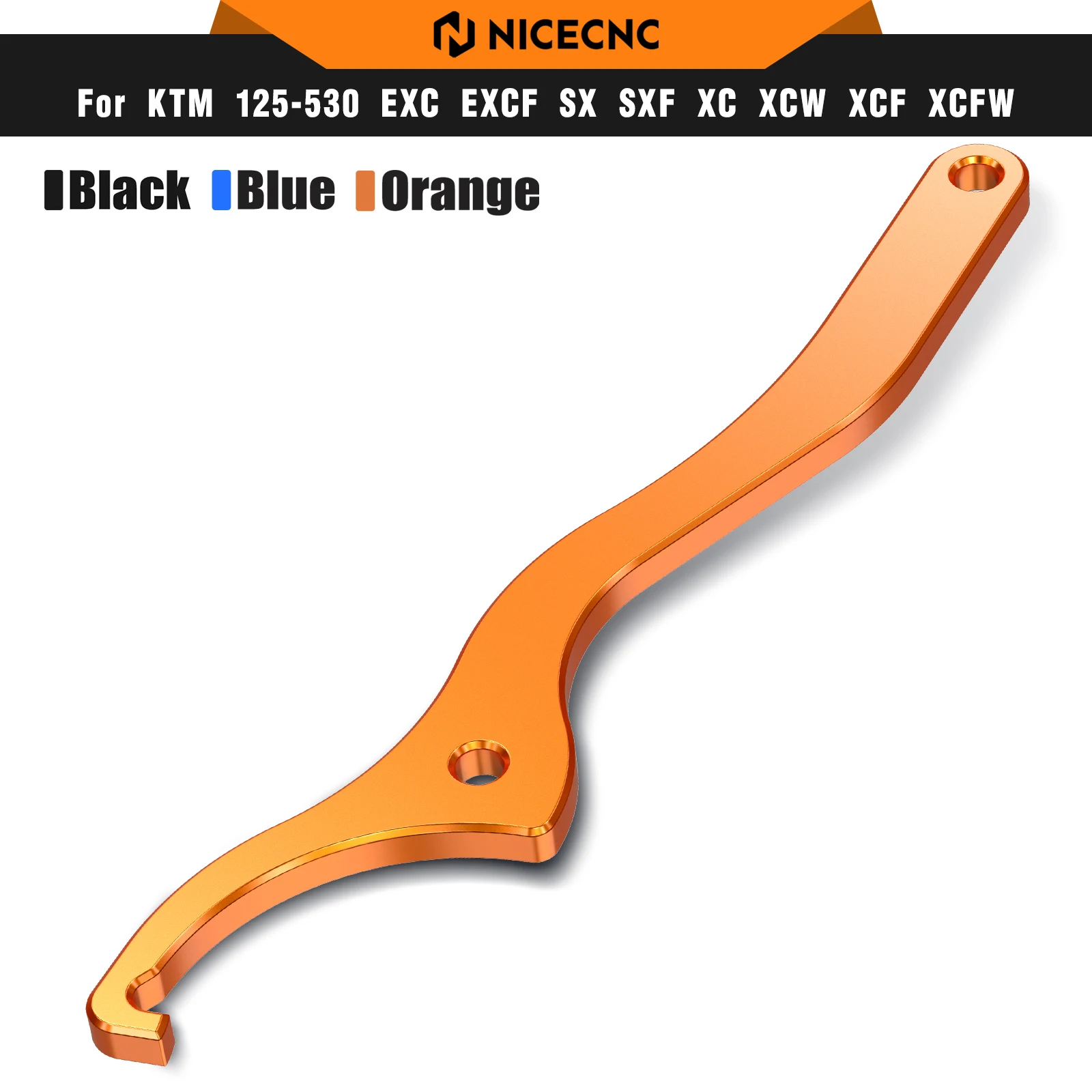 

NICECNC For KTM EXC 300 2017-2022 Rear Damping Shock Spanner Wrench For KTM EXC-F 350 450 SX 125 SXF 450 XC XCF XCW 500 XCW-F