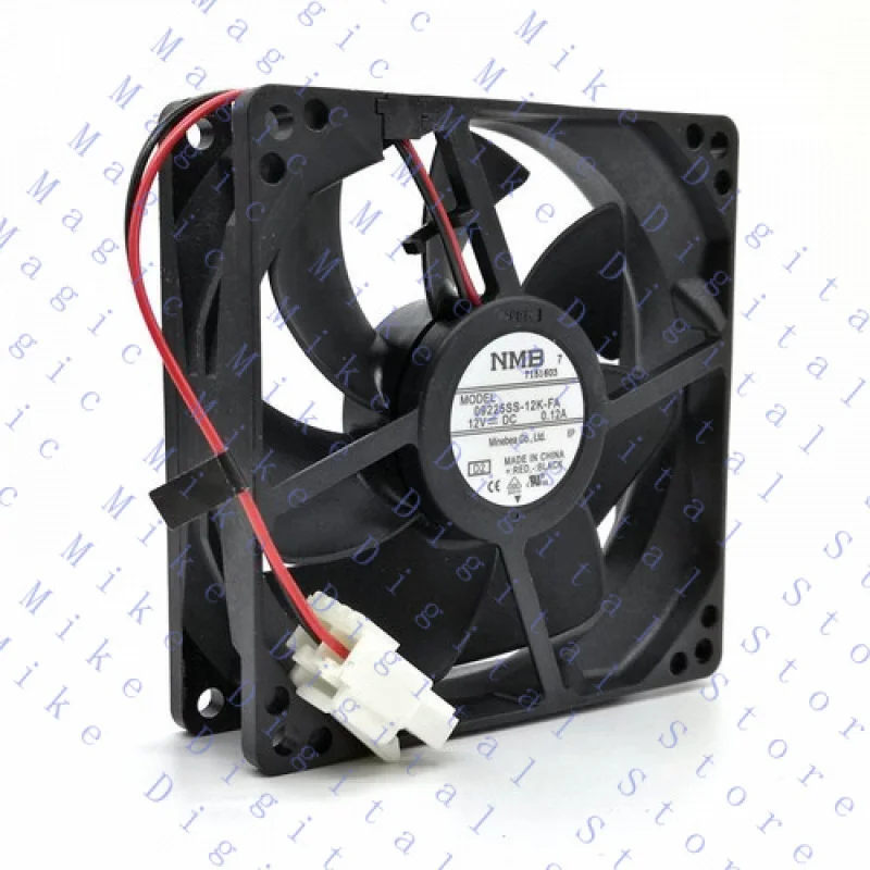 UU  FOR NMB 09225SS-12K-FA DC12V 0.12A 90x90x25MM 9cm 2Lines Refrigerated cooling fan