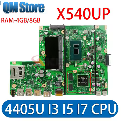 Mainboard C520UP F540U X540UP X540UPR FL5700U A540U R540U VM520UP Laptop Motherboard 4405U I3 I5 I7 RAM-4GB/8GB R5-M420