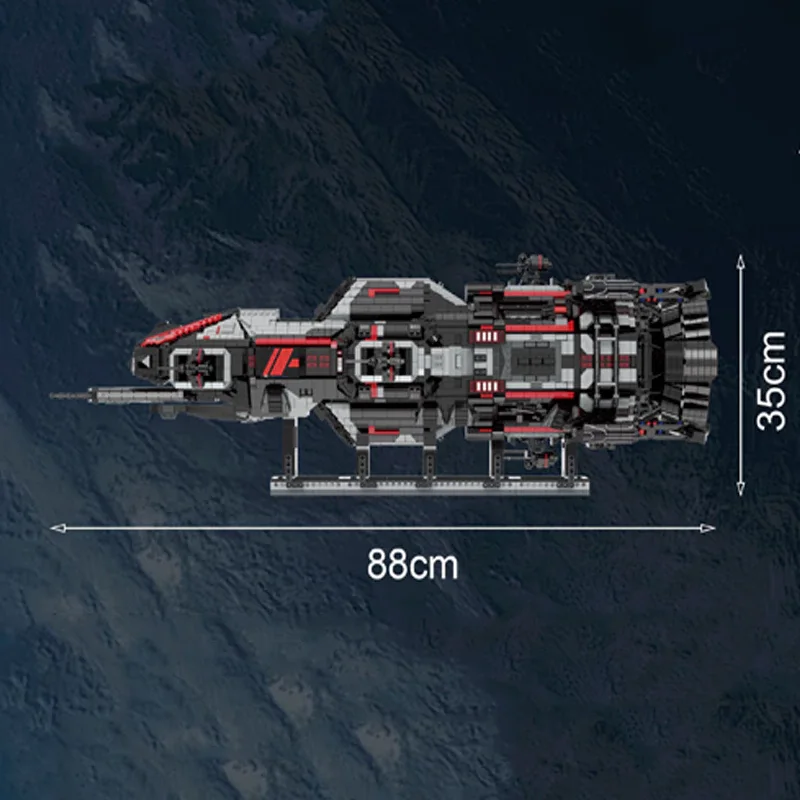 6395PCS Movie ROCINANTE Spaceship Model MOC 33906  Interstellar Series Battleship Building Blocks Brick Puzzle Toys Kids Gift ﻿