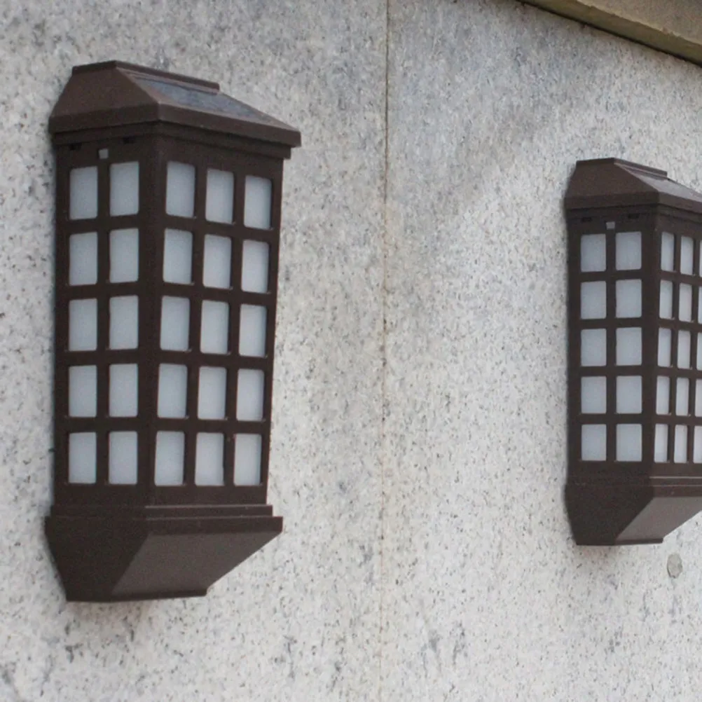 Solar Wall Lights Long Window Pane Design Outdoor LED Security Lighting Waterproof IP65 Light Sensor Auto Night Mode for Garden
