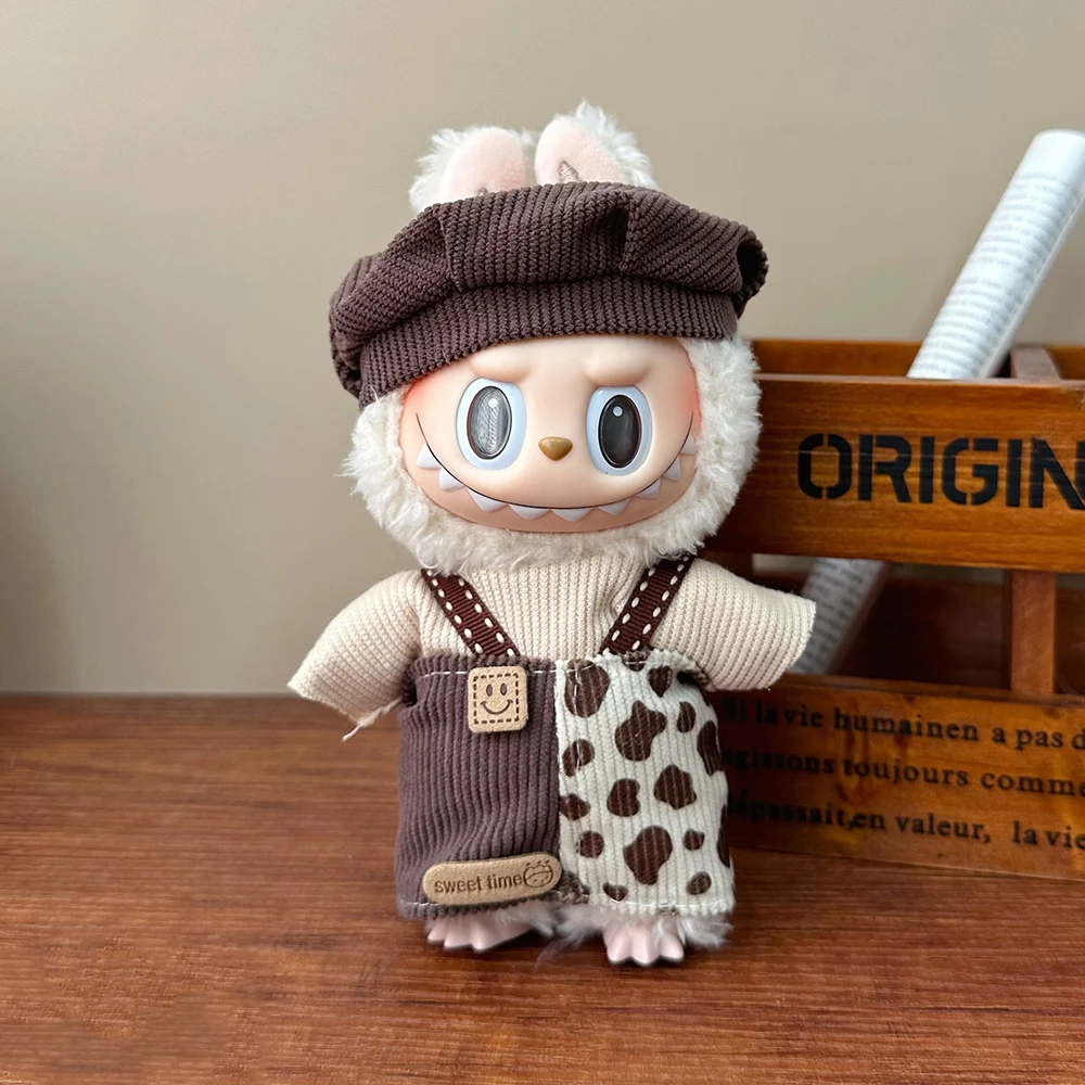 جديد البسيطة أفخم دمية أزياء الملابس الزي ل 17 سنتيمتر Labubu ملابس دمى إكسسوارات دمي هدية