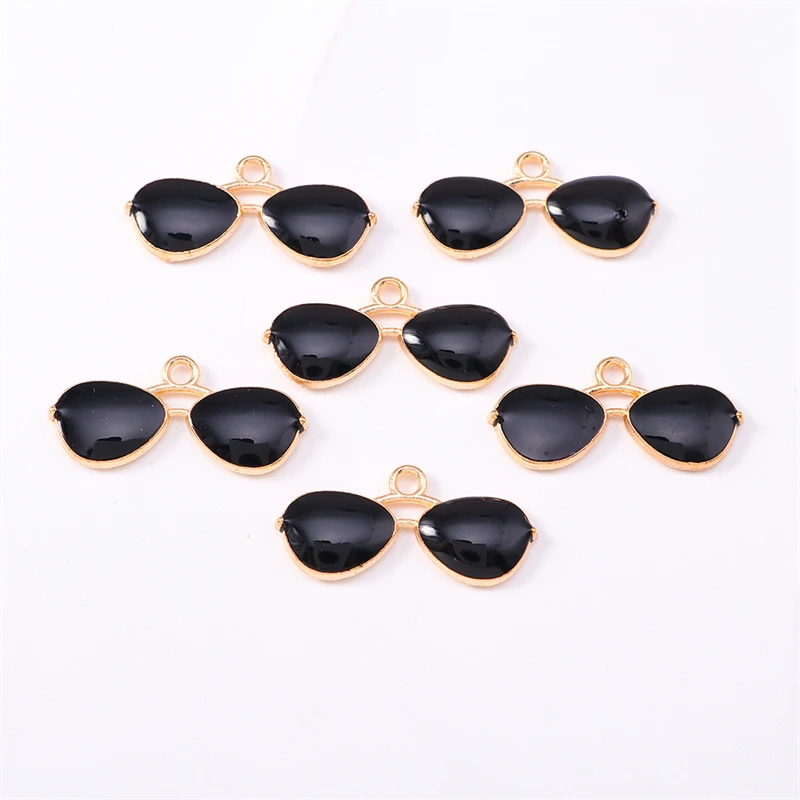 

Duarte 20Pcs/Lot Cute Enamel Sunglasses Charms Pendants for Jewelry Making DIY Drop Earrings Necklaces Bracelets Accessories