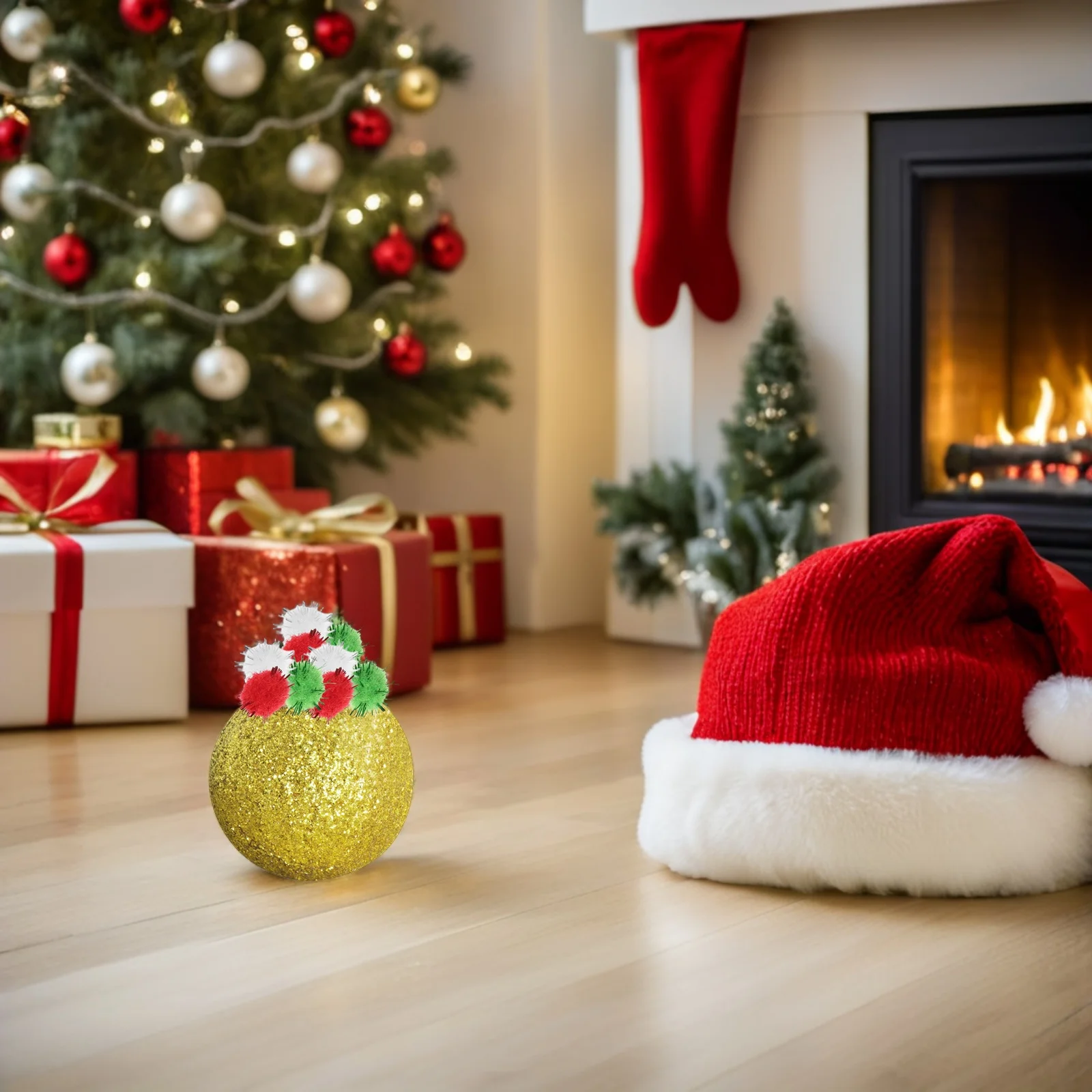 

1500Pcs Colorful Glitter Tinsel Pom Poms Sparkle Balls Mini Craft Supplies Holiday Party Decorations Colorful Decorative Pompoms