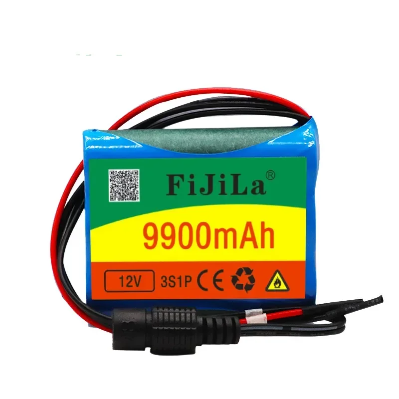 100% neue 12 v 9900 mah 3 s1p batterie au lithium 18650 batterie au lithium pack schutz conseil wiederauf ladbare 1a chargeur