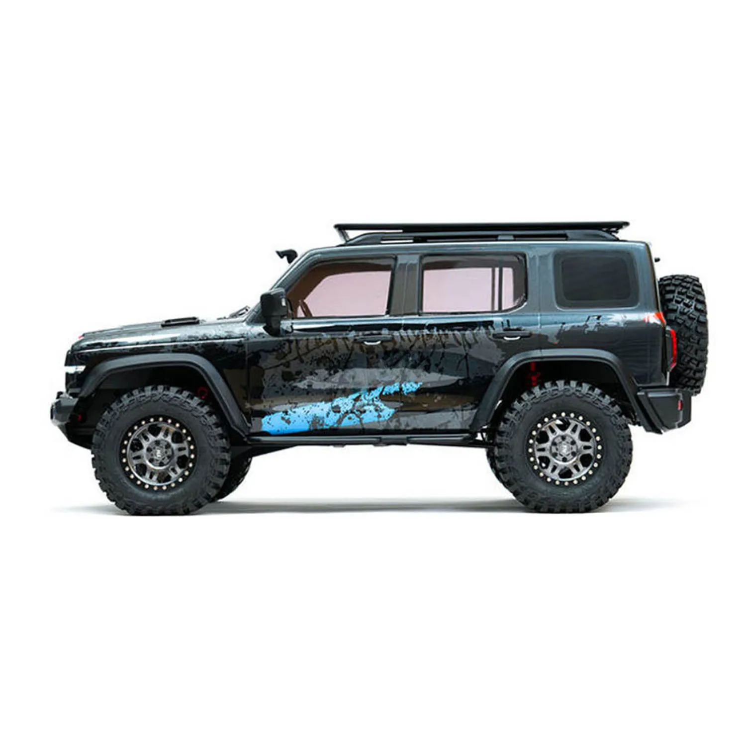 Crawler rc 1/8 carro tanque 300 edição comemorativa 4wd controle remoto fora de estrada veículo eixo bloqueio escovado motor esc luz presente