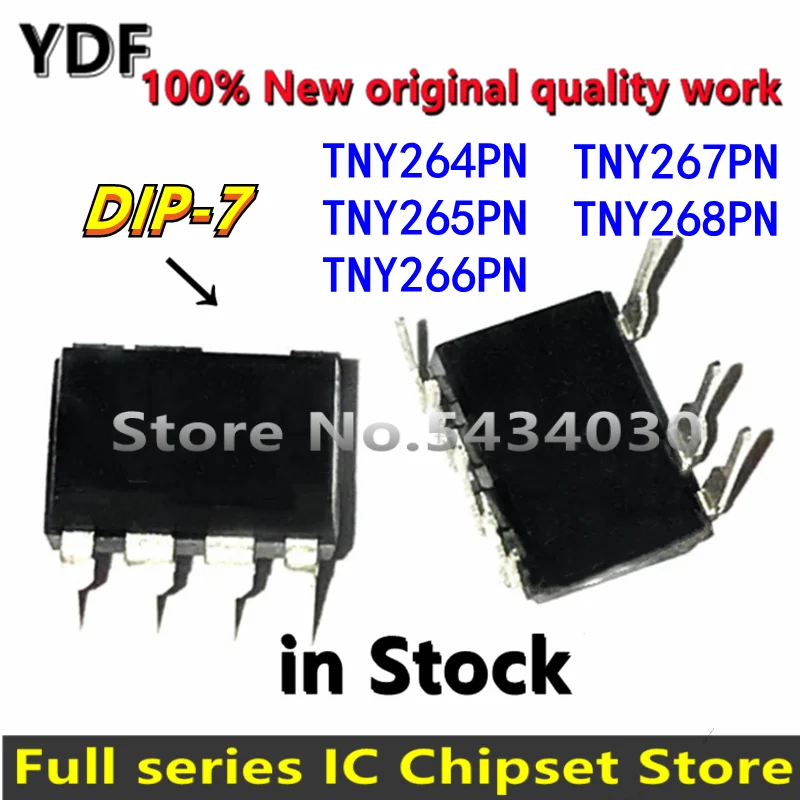 (10pcs) 100% New TNY264PN TNY265PN TNY266PN TNY267PN TNY268PN TNY264P TNY265P TNY266P TNY267P TNY268P DIP-7