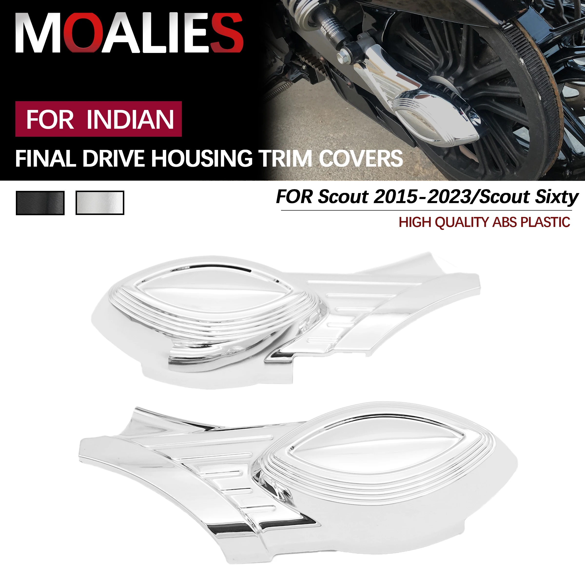 

For Indian Scout 2015-2023 Bobber Sixty 2018 Motorcycle Rear Axle Swingarm End Bolt Final Drive Housing Paralever Trim Cover
