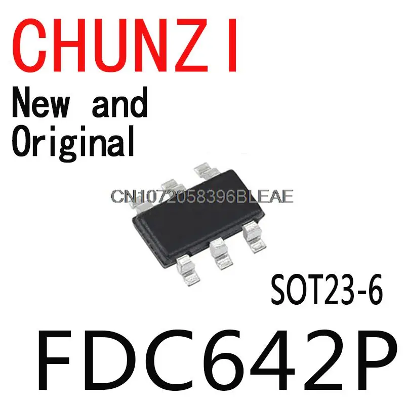 10PCS New and Original FDC642 SOT23 SOT SMD SOT23-6 FDC642P