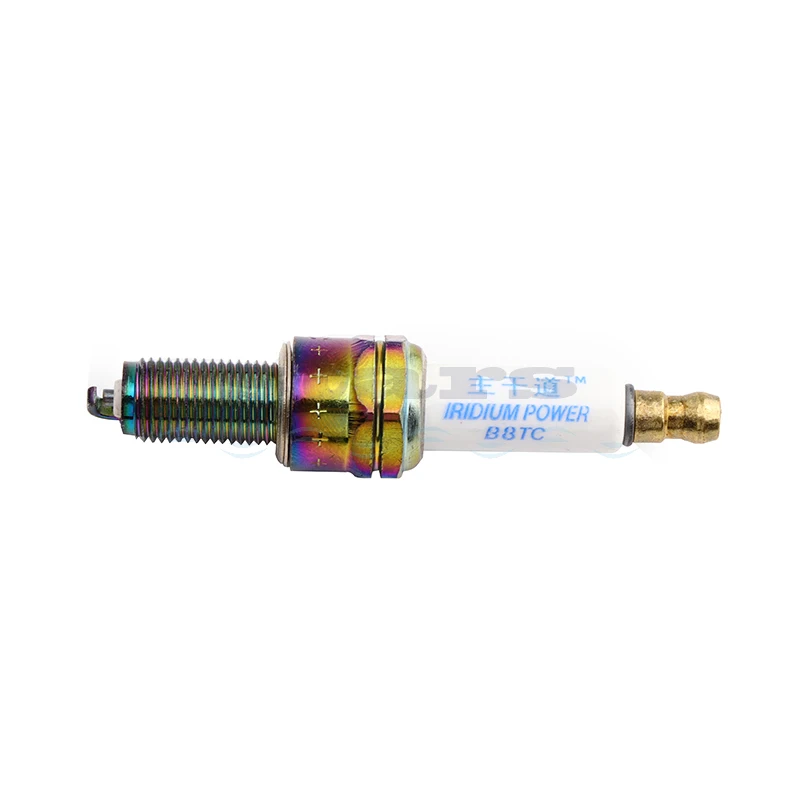 Motorcycle Iridium Spark Plug B8TC Kart High Quality Bright Yellow Spark Plug Alloy Dirt Spark Plug Scooter