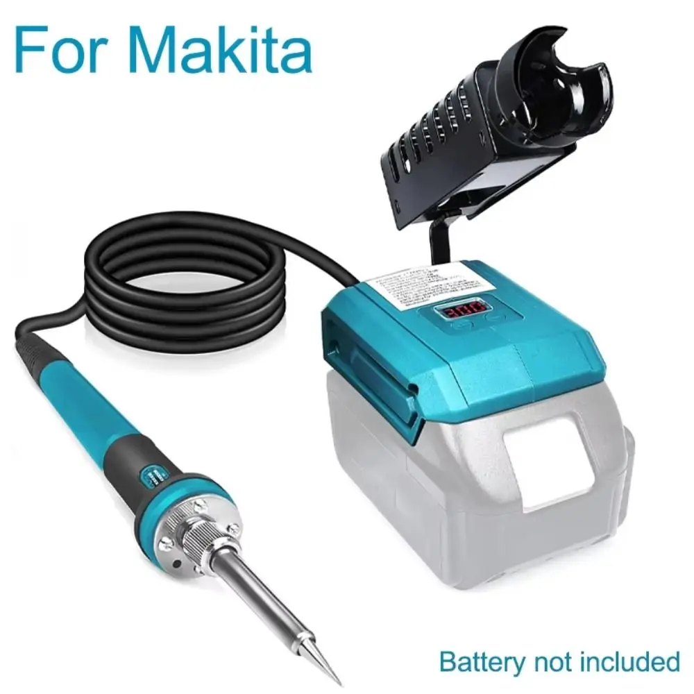 

300-500℃ Temperature Electric Soldering Iron Fast Heating Li-ion Battery Wireless Welding Tool 60W for Makita/Milwaukee/Dewalt