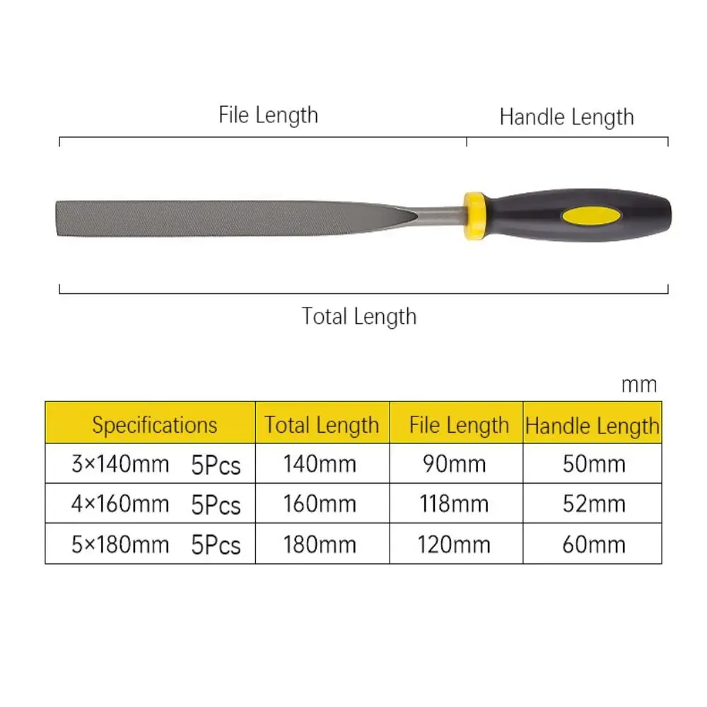 5 pz/set utensili manuali durevoli lima per aghi affilatura rettifica raspa lima manuale raddrizzamento raspa per intaglio del legno