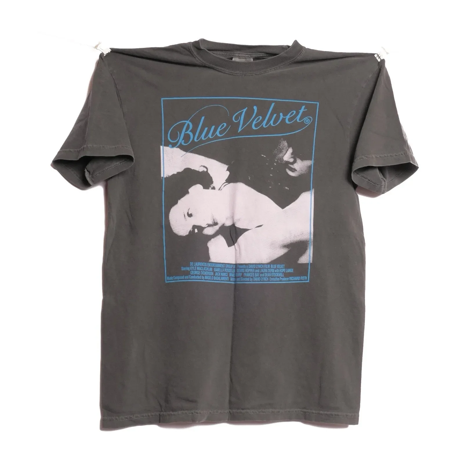 Dennis Hopper 1986 Horror Movie Twin Peaks Casual Loose Streetwear Blue Velvet David Lynch Tee Vintage Y2k T Shirts Unisex