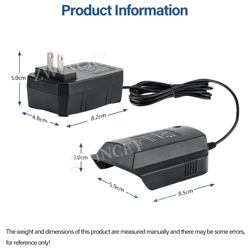 DCB112 1A Lithium Battery Charger For Dewalt 14.4V 18V DCB206 DCB205 DCB204 DCB203 DCB125 DCB127 DCB182 DCB230 Split charger