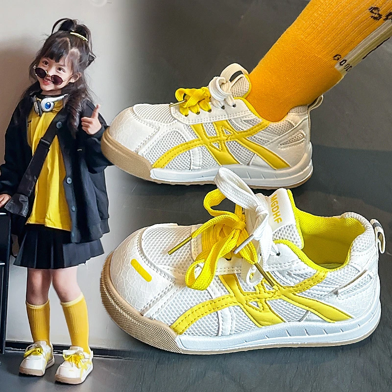 

Обувь для девочек, спортивная обувь, весна-осень 202, новые детские белые туфли принцессы для папы с мягкой подошвой для бега для девочек