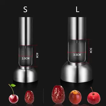 스테인레스 스틸 체리 딥 피터, 스프링 손잡이 포함, 올리브 피터 도구, 체리 올리브용 자동 리셋 디자인