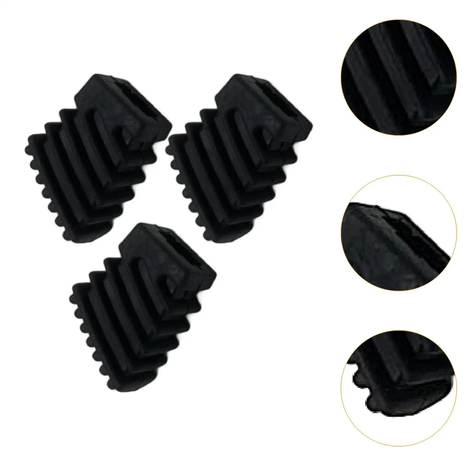 Drum Feet Sleeve Black PP Drum Hardware Accessory Noise Reduction Protector for Drum Set Cymbal Stand Performance DIY 5