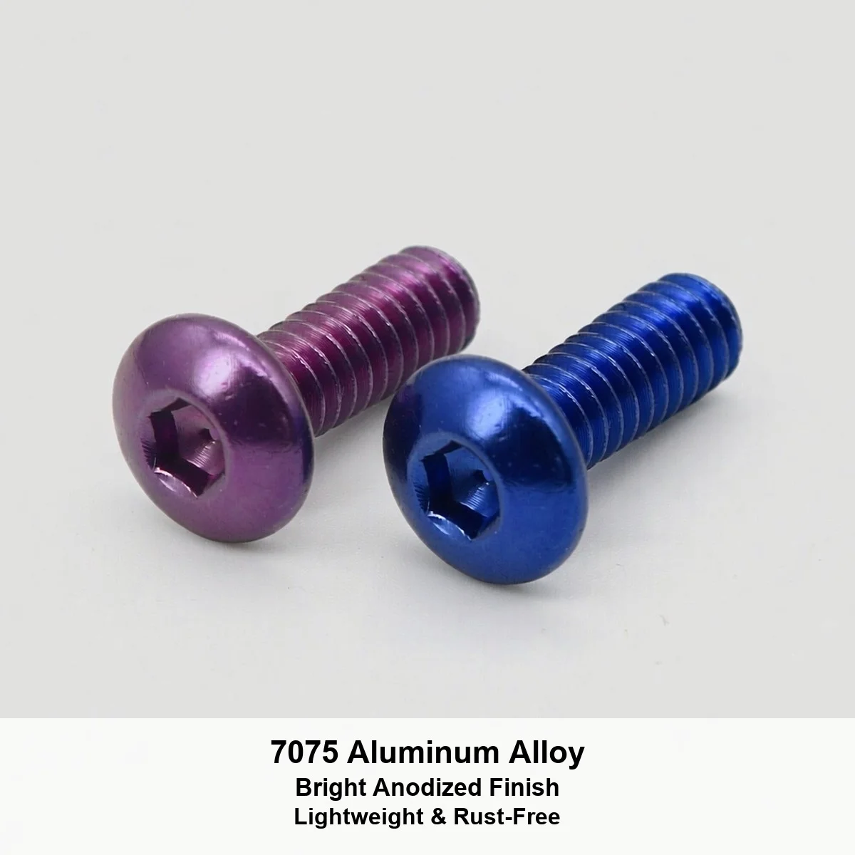 10Pc Anodized Colourful Aluminum Button Head Allen Screw M3 M3.5 M4 M5 M6 Hex Hexagon Socket Round Bolt for Bicycle DIY Projects
