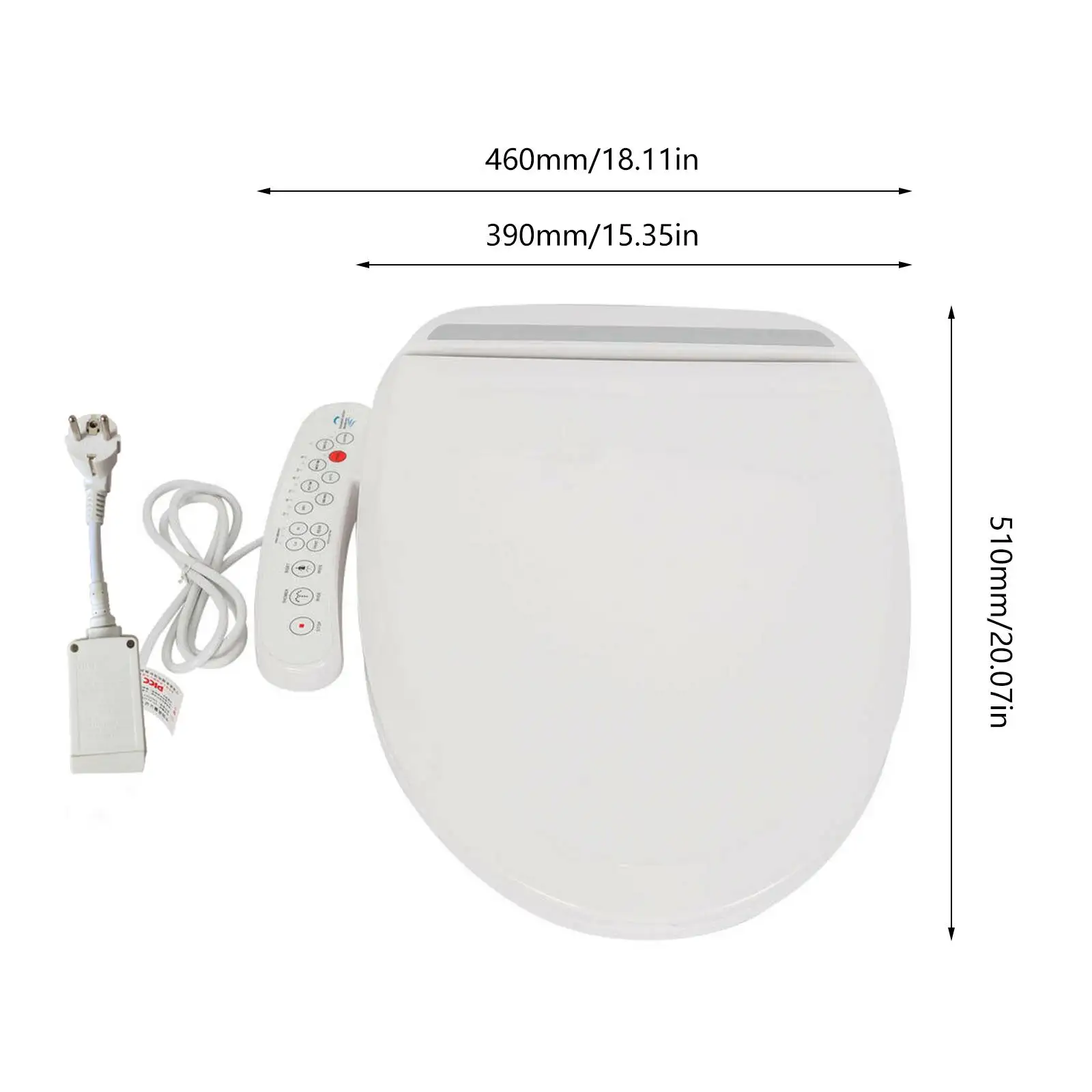 Energy Saving Bidet Toilet Seat Smart Electric Bidet Warm Toilet Seat With Adjustable Washing Position Self Cleaning Toilet Seat