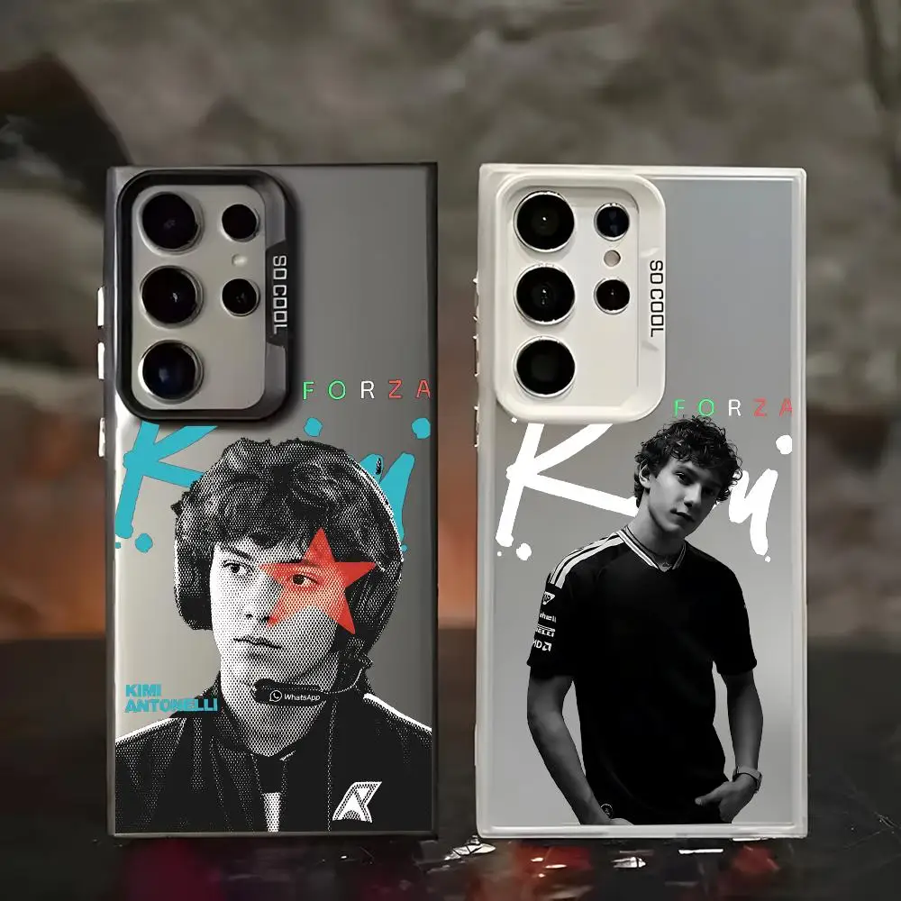 Racing Driver Kimi Antonelli Phone Case IMD Colorful Silver Suitable case For SamsungS26 S25 S24 S23 S22 S21 S20 Plus Ultra