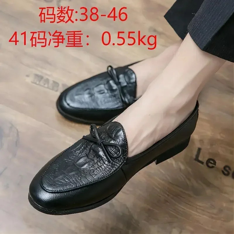 Classic Men's Shoes Casual Leather Shoes British Style Workwear Labor Protection Work Wide Feet Luxury Office Social Shoes Derby