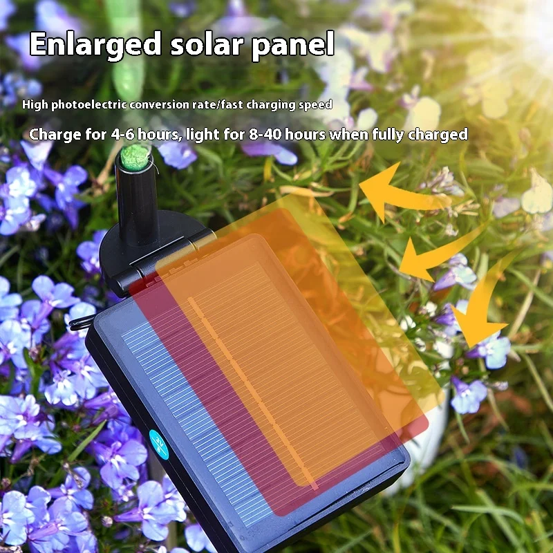 Lampada da terra solare impermeabile a LED, lampada a farfalla lucciola, luci solari da esterno per prato da giardino